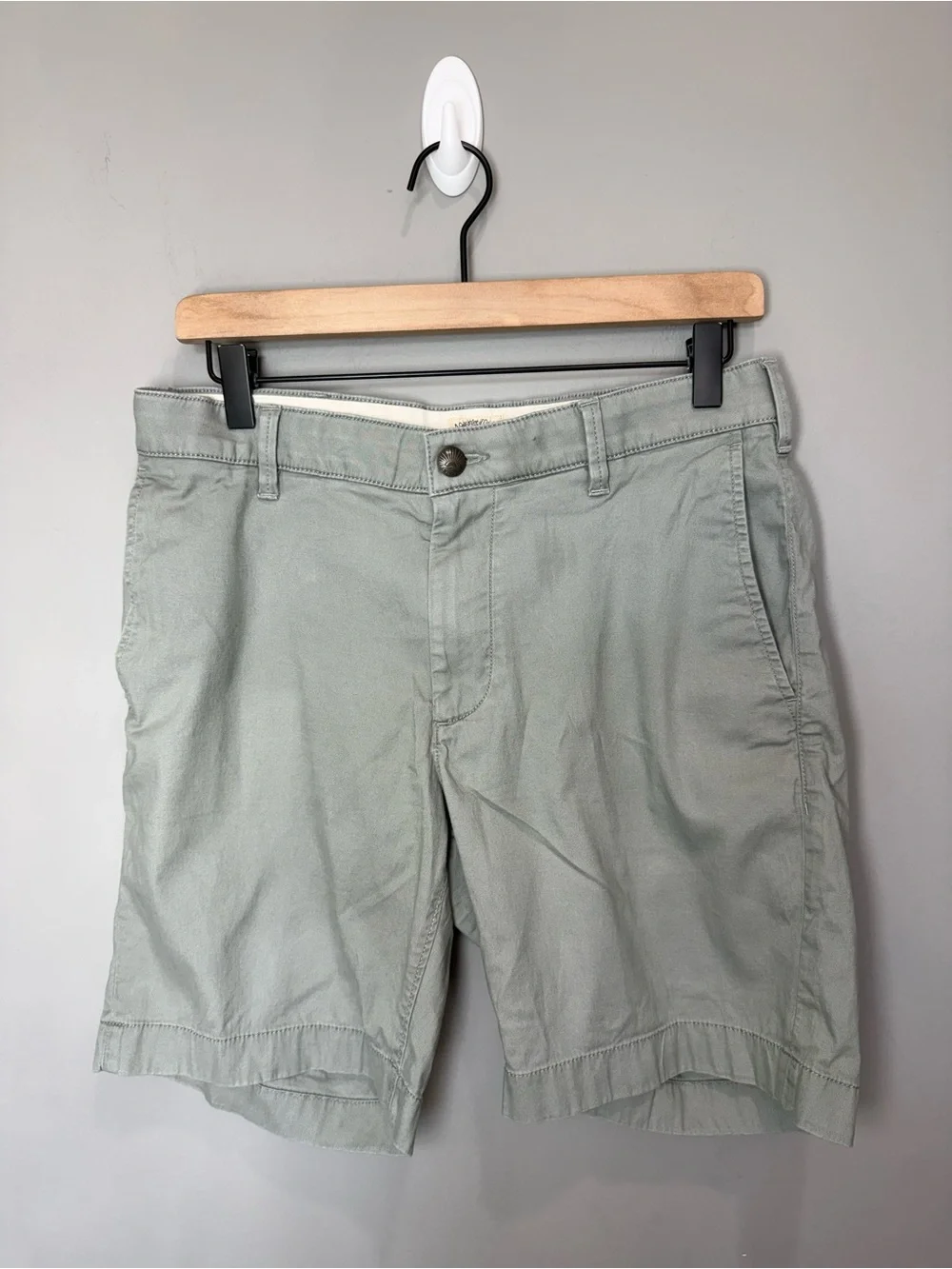 Faherty Brand Chino Shorts Mens 31 Gray‎ Casual Summer 7.5 Inseam
